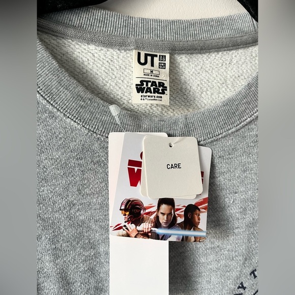 NWT Uniqlo X StarWars Gray Men's Crewneck Sweater - Picture 6 of 7